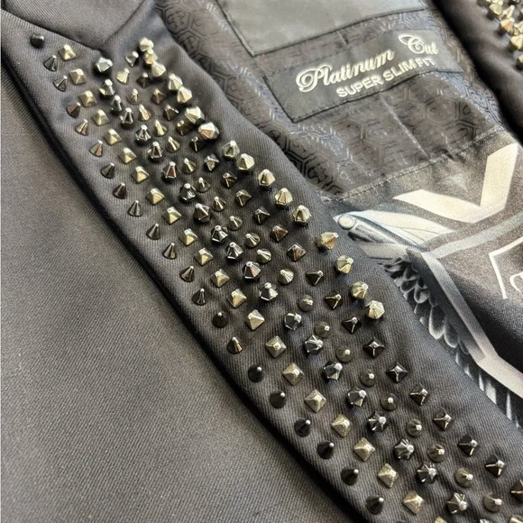 Philipp Plein Black Studded Blazer